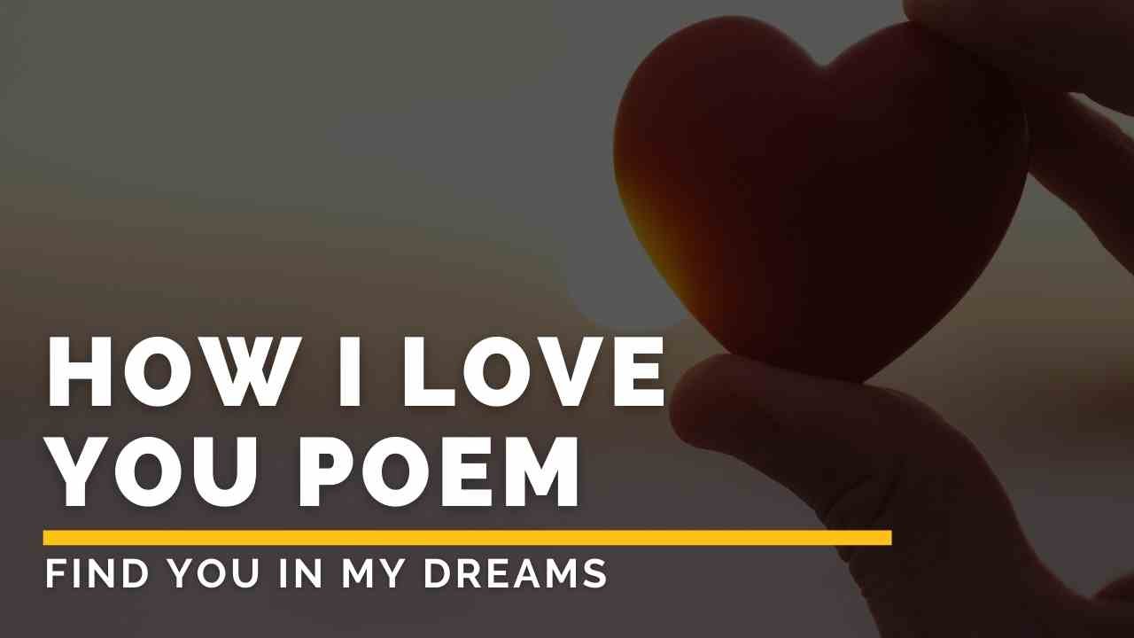 How I love you poem